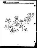 MOTOR PUMP PARTS Diagram and Parts List for DW-3350DL2  Frigidaire Dishwasher