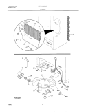 SYSTEM Diagram and Parts List for MFU14F3GW8  Frigidaire Freezer