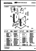 SYSTEM PARTS Diagram and Parts List for AK057K7V1  Frigidaire Air Conditioner
