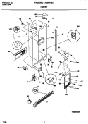 CABINET Diagram and Parts List for F45WP26CD2  Frigidaire Refrigerator