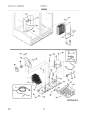 SYSTEM Diagram and Parts List for LFUS2613LF3  Frigidaire Refrigerator