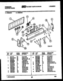 CONTROL PANEL Diagram and Parts List for R32BAL2  Frigidaire Range
