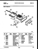 BROILER DRAWER PARTS Diagram and Parts List for 72-3657-00-13  Tappan Range