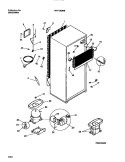 COOLING SYSTEM Diagram and Parts List for WRT19GRBW2  Frigidaire Refrigerator