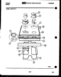 COOKTOP AND BROILER PARTS Diagram and Parts List for 31-2979-00-01  Tappan Range