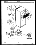 SYSTEM AND AUTOMATIC DEFROST PARTS Diagram and Parts List for RT217NCW1  Frigidaire Refrigerator