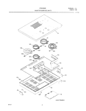 MAINTOP Diagram and Parts List for FEC36S8HSB  Frigidaire Cooktop