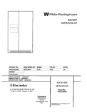 COVER Diagram and Parts List for WRS23W0AW8  Westinghouse Refrigerator