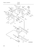 BURNER Diagram and Parts List for TGF657BFB7  Tappan Range