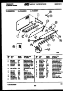 SPLASHER CONTROL Diagram and Parts List for REG638BDL5  Frigidaire Range