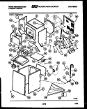 CABINET PARTS AND HEATER Diagram and Parts List for SM230MXW2  Frigidaire Washer