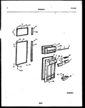 DOOR PARTS Diagram and Parts List for FPES19TRW0  Frigidaire Refrigerator