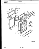 DOOR PARTS Diagram and Parts List for MRT18PNBZ0  Frigidaire Refrigerator