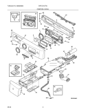 CONTROL PANEL Diagram and Parts List for EWFLS70JTS0  Electrolux Washer