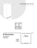 COVER Diagram and Parts List for CFU09M2AW10  Uni Freezer