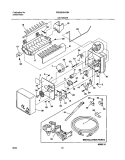 ICE MAKER Diagram and Parts List for FRS26H5ASB4  Frigidaire Refrigerator