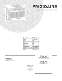 COVER Diagram and Parts List for FRA08EHT10  Frigidaire Air Conditioner
