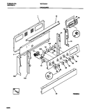 BACKGUARD Diagram and Parts List for WEF350SAWB  Frigidaire Range