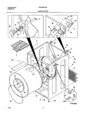 CABINET / DRUM Diagram and Parts List for GSEQ642AS2  Frigidaire Dryer