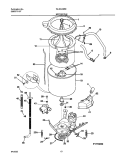 WSHR MTR, HOSE Diagram and Parts List for WLXG42REW2  Westinghouse Washer Dryer Combo