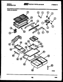 SHELVES AND SUPPORTS Diagram and Parts List for 95-1980-23-01  Tappan Refrigerator