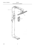 Part Location Diagram of 5304452042 Frigidaire Wash Arm,top ,w/retainer