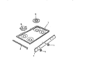 TOP, CONTROL PANEL Diagram and Parts List for GF780HXD0  Frigidaire Wall Oven