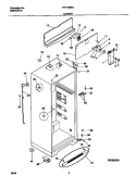 CABINET Diagram and Parts List for FRT18INRJY0  Frigidaire Refrigerator