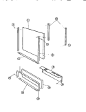 OUTER DOOR Diagram and Parts List for SU24P3WTLA  Gibson Dishwasher