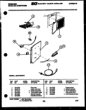 ELECTRICAL PARTS Diagram and Parts List for AHW12NT5F1  Frigidaire Air Conditioner
