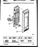 CONTROL PANEL Diagram and Parts List for 56-4788-10-02  Tappan Microwave
