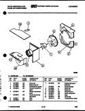 AIR HANDLING PARTS Diagram and Parts List for AS183L2K1  Frigidaire Air Conditioner