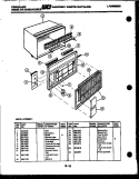 CABINET PARTS Diagram and Parts List for AR18NS5F1  Frigidaire Air Conditioner