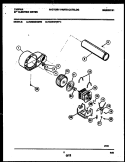 BLOWER AND DRIVE PARTS Diagram and Parts List for TDE336RBW0  Tappan Dryer