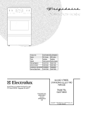 COVER Diagram and Parts List for GLEF369DCC  Frigidaire Range