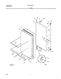 DOOR Diagram and Parts List for GFU21D9FW1  Gibson Freezer