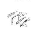 BACKGUARD AND CONTROL PARTS Diagram and Parts List for 32-1148-66-05  Tappan Range
