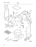 BODY Diagram and Parts List for TEF351DUA  Tappan Range