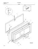 DOOR Diagram and Parts List for CFC09M5AW0  Uni Freezer