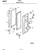 REFRIGERATOR DOOR Diagram and Parts List for F45WR24CD1  Frigidaire Refrigerator
