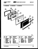 DOOR PARTS Diagram and Parts List for 30-6539-00-03  Tappan Range
