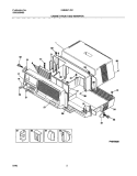 CABINET FRONT AND WRAPPER Diagram and Parts List for FAB067L7B1  Frigidaire Air Conditioner