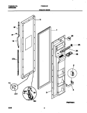 FREEZER DOOR Diagram and Parts List for FRS26ZGHD0  Frigidaire Refrigerator