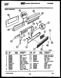 BACKGUARD Diagram and Parts List for 30-4990-00-01  Tappan Range