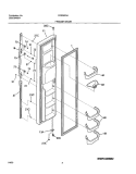 FREEZER DOOR Diagram and Parts List for FRS26F5AQ6  Frigidaire Refrigerator