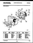 AIR HANDLING PARTS Diagram and Parts List for MAC073P7A1  Frigidaire Air Conditioner