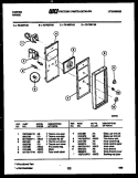 CONTROL PANEL Diagram and Parts List for 72-3657-00-06  Tappan Range
