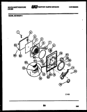 DOOR PARTS Diagram and Parts List for DE150KDD1  Frigidaire Dryer