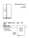 COVER Diagram and Parts List for FRS26H5ASB4  Frigidaire Refrigerator