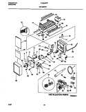 ICE MAKER Diagram and Parts List for FRS20WRFW0  Frigidaire Refrigerator